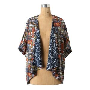 Anthropologie PORRIDGE Close Constellations bolero silk kimono